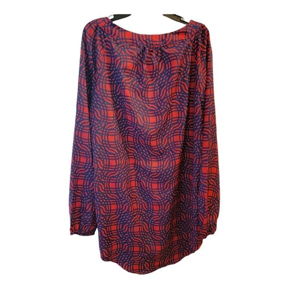 Mud Pie Red and Blue Tunic Size Medium - Picture 2 of 5
